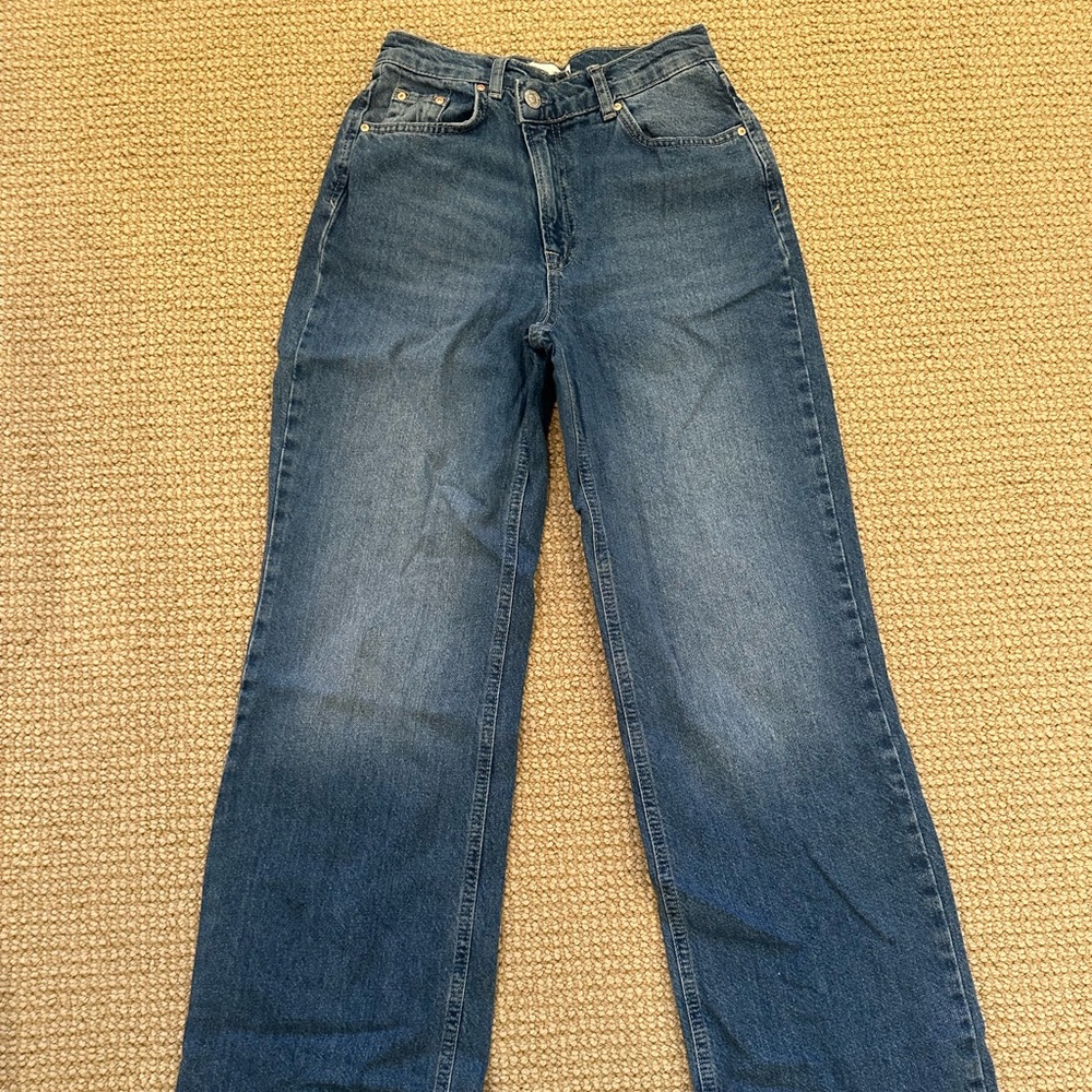 ASOS Blue Straight Leg Jeans